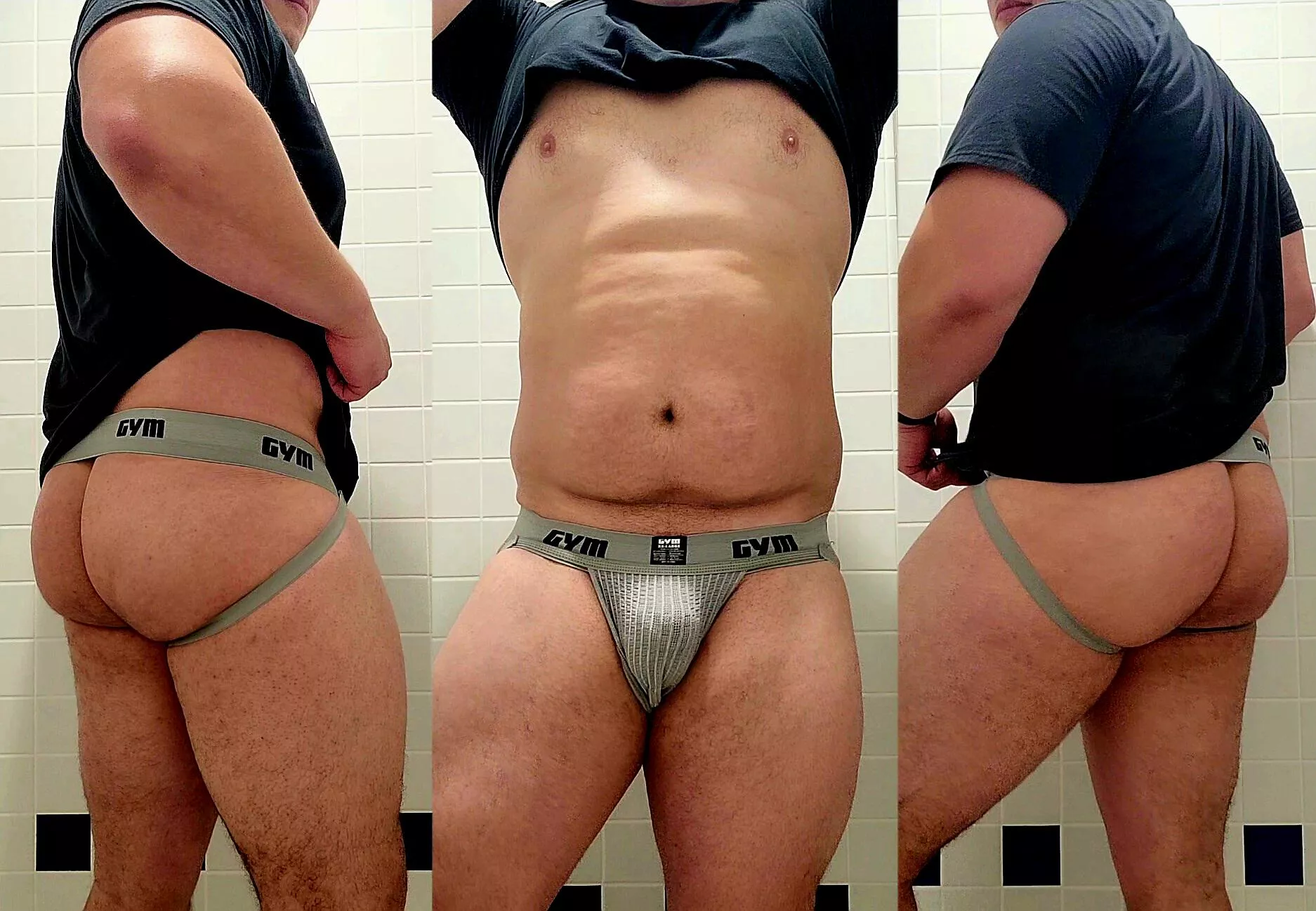 Had to wear [m]y jockstrap for legday! posted by bigdaddyforyou86
