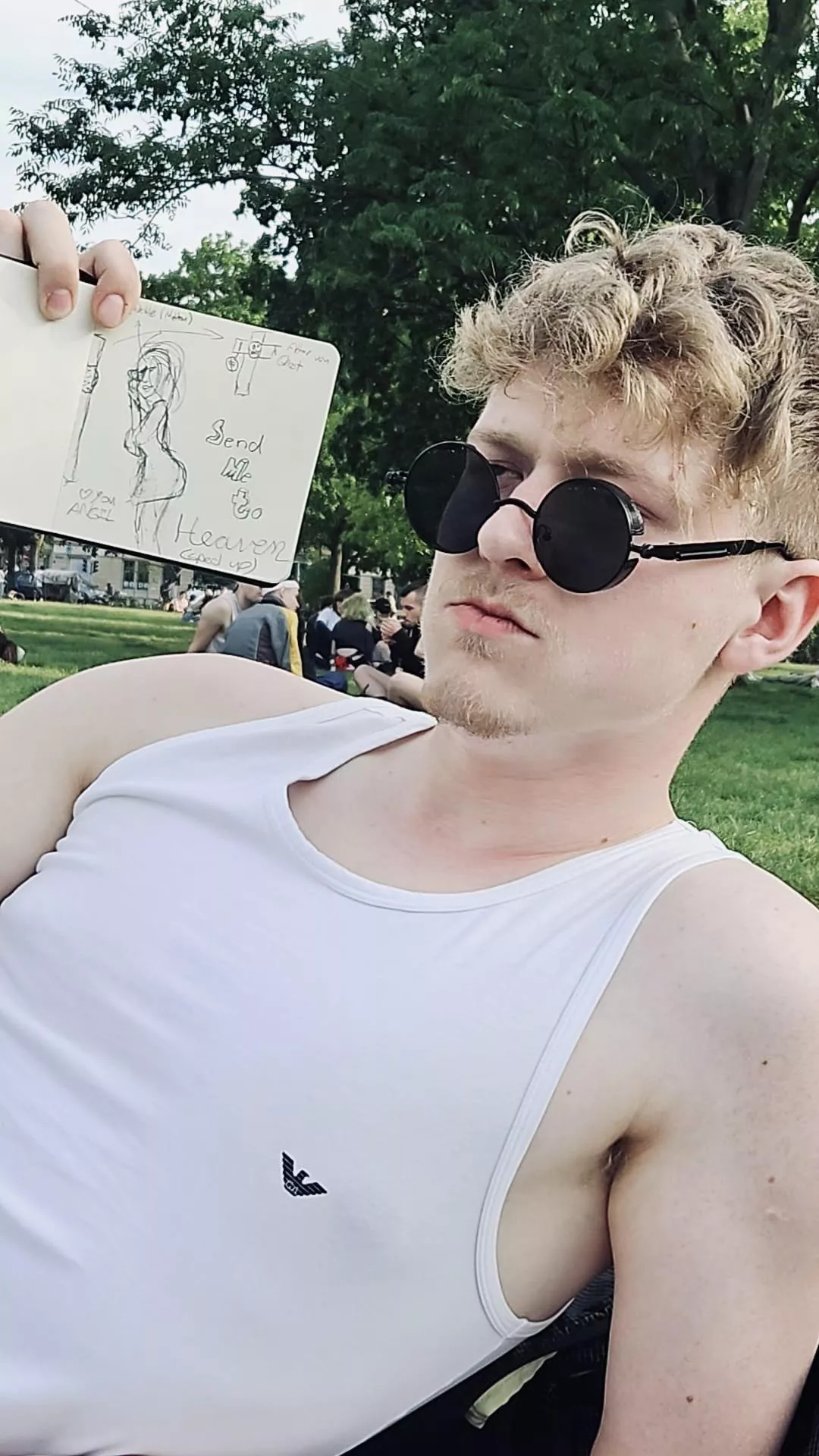 I have a little drawing book and I let random people draw into it posted by Tellmeplease421