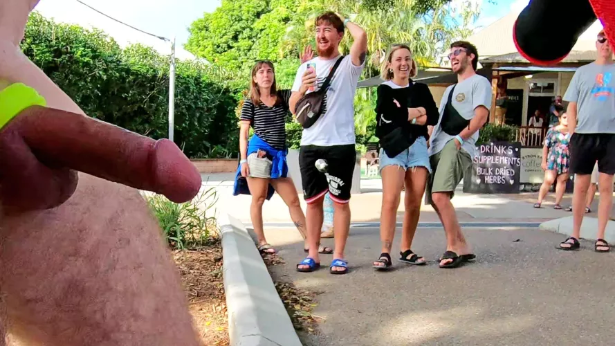 Looks everybody's happy to see this public erection at WNBR!! by Happy-Hour-24-7