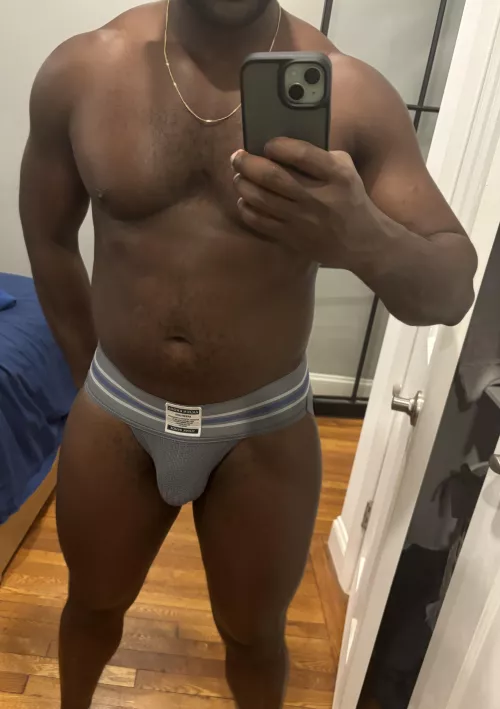 Trying on the new jockstrap by nudedood3000