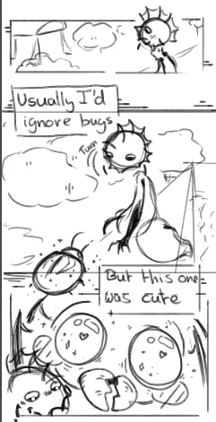 WIP Fursona Comic posted by Scrackle