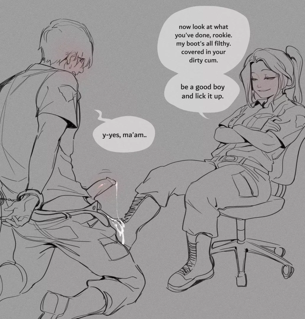 y-yes, ma'am.. by LeashMePls