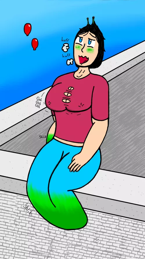 A Bit Much (By me: DrNeeah1945) [Slug Girl, Mid TF] by DrNeeah1945