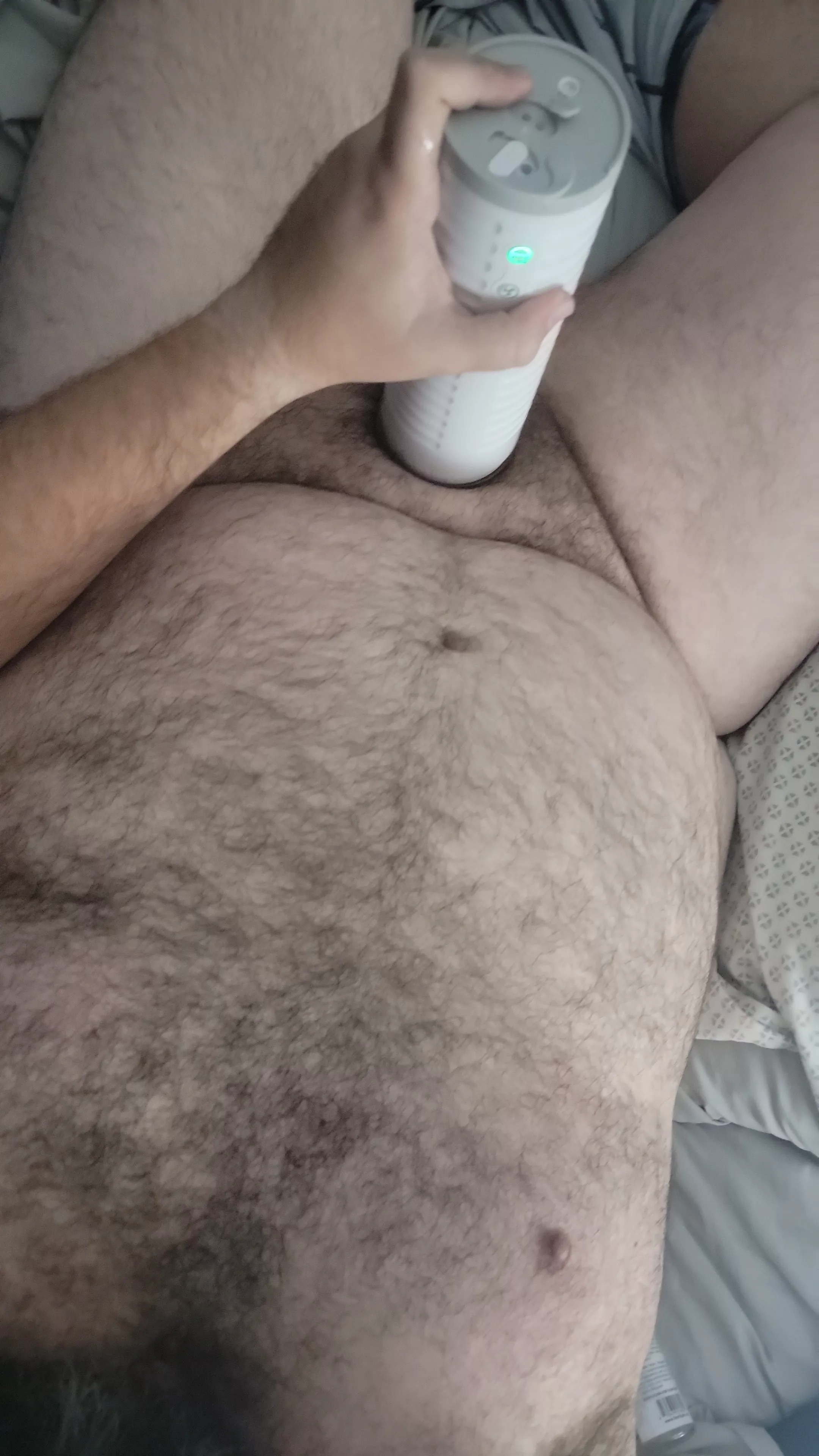 Bear Daddy with toy. posted by Agreeable-Okra2385