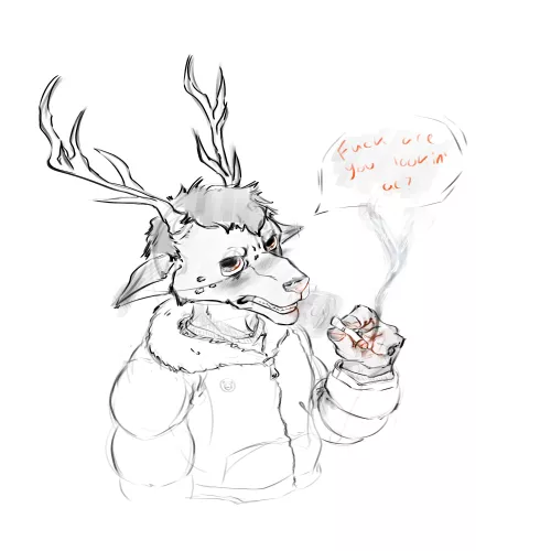 deer doodle by Blob_Flob