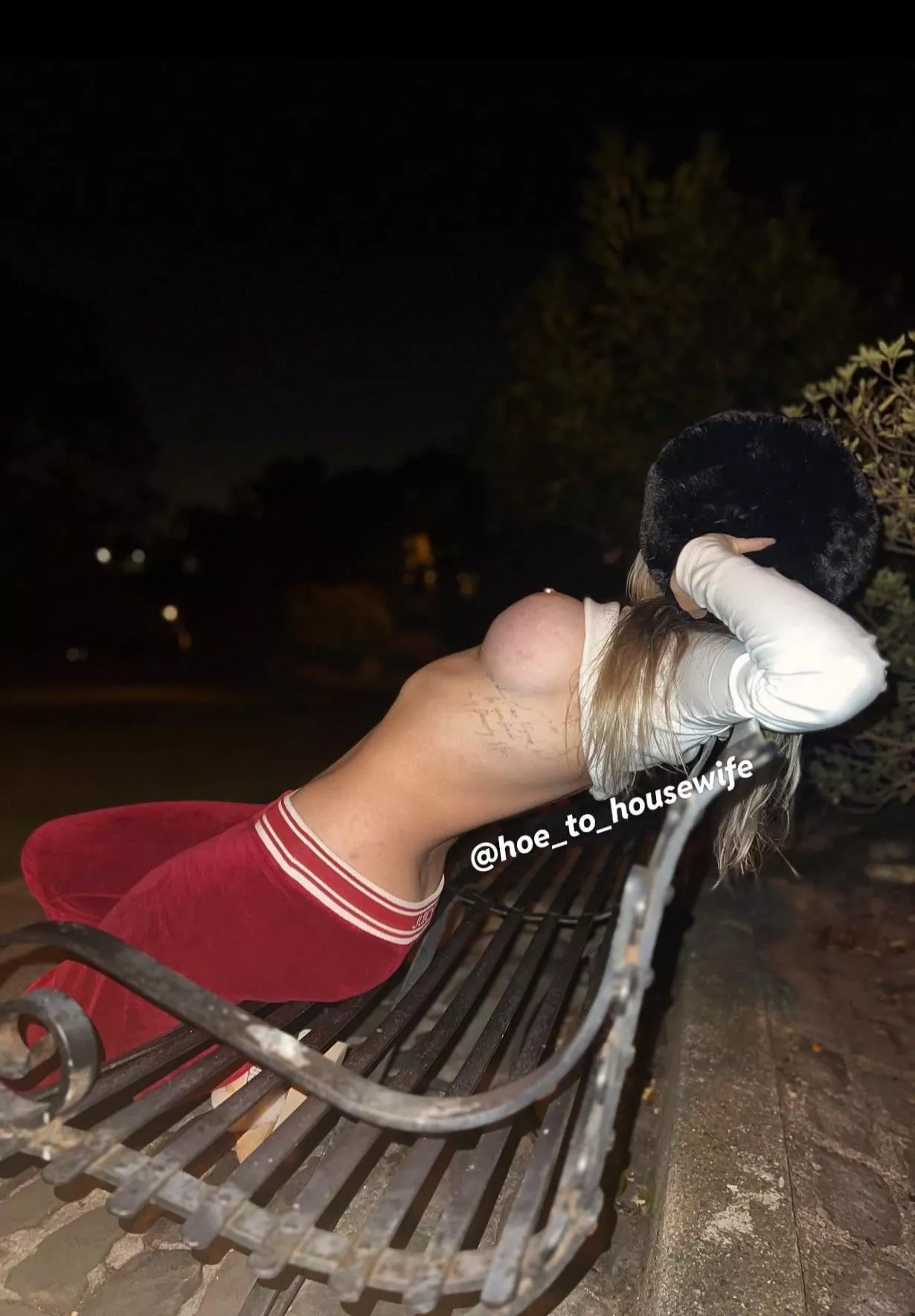 Enjoying the park tonight posted by hoe_to_housewife