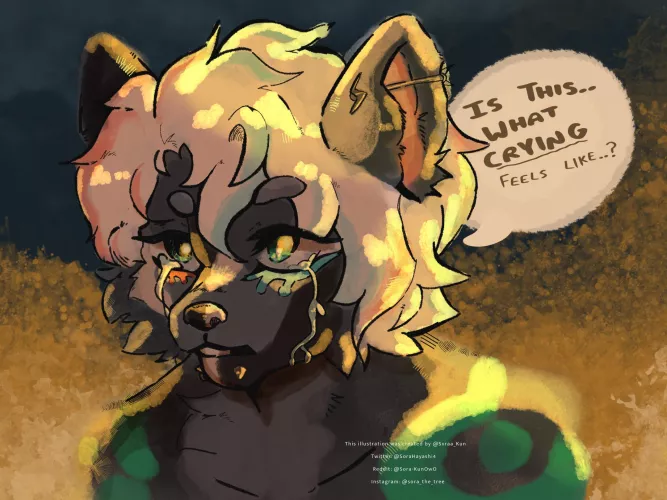 Give him a hug? (Art by me!) by Sora-KunOwO