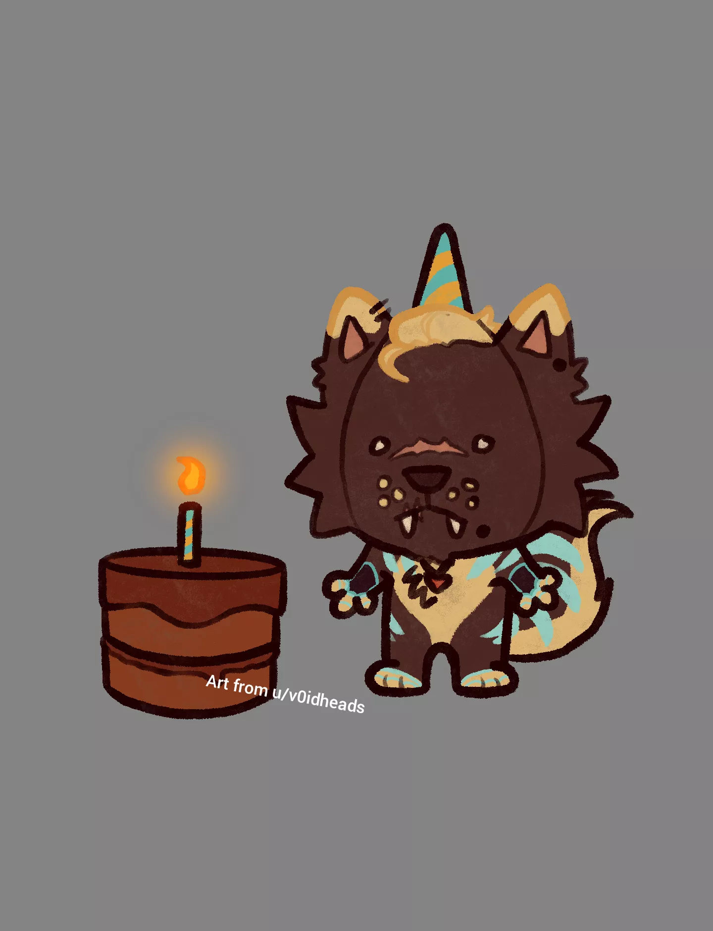 Its my bday today ! (art by v0idheads) posted by Evilblaver