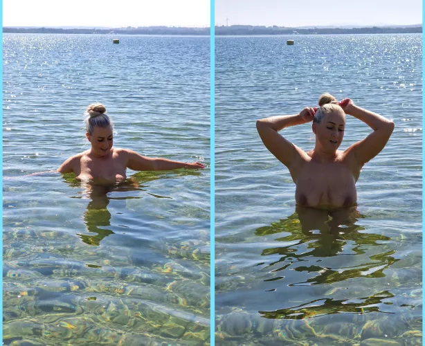 Naked bathing by Kattie-Meluanie