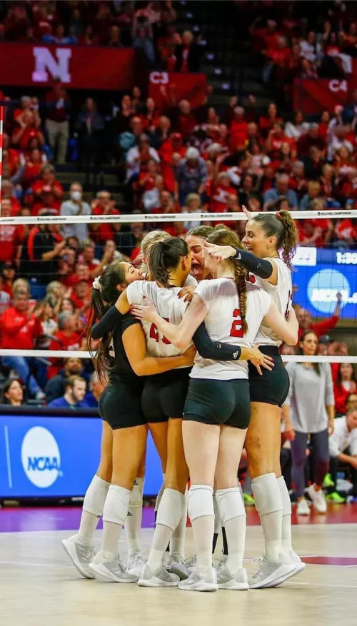 Nebraska huddle by thebababooey