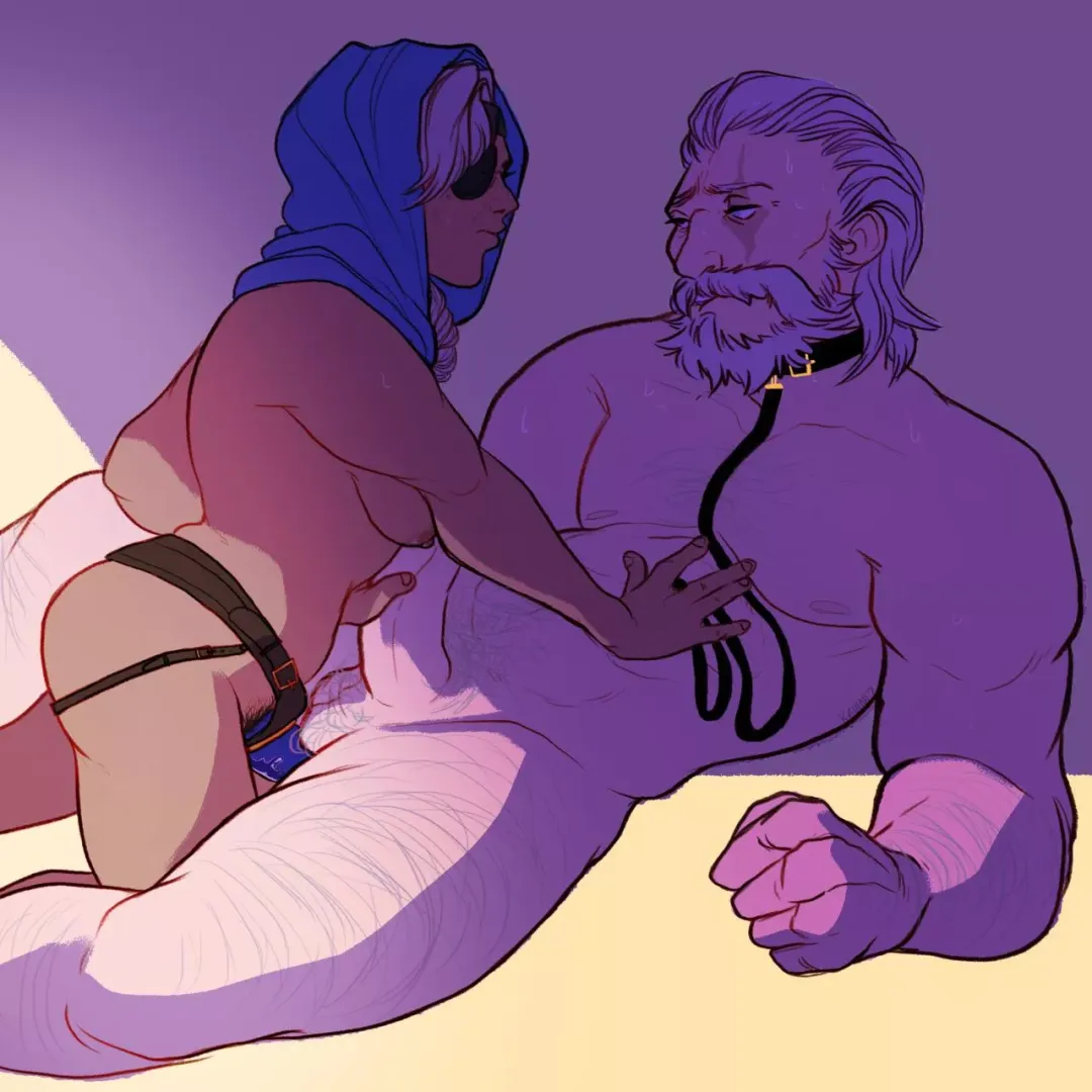 Old people pegging (Unknown artist) by coffepants787