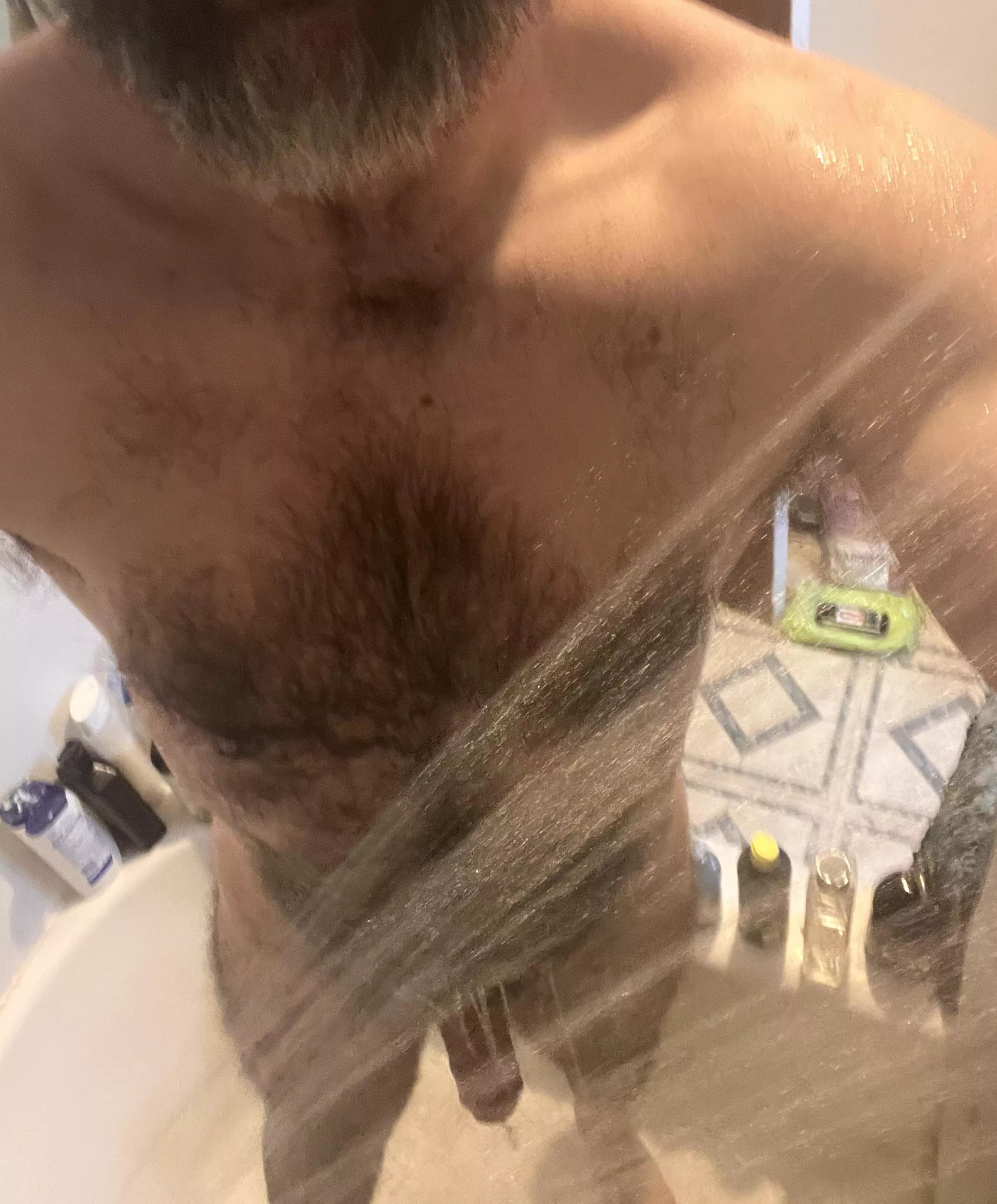 Shower Time posted by AlphaWolfwood