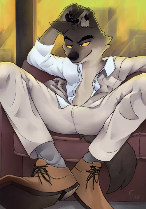 (Suggestive/NSFW) Mr.Wolf by Fizzy-Floof