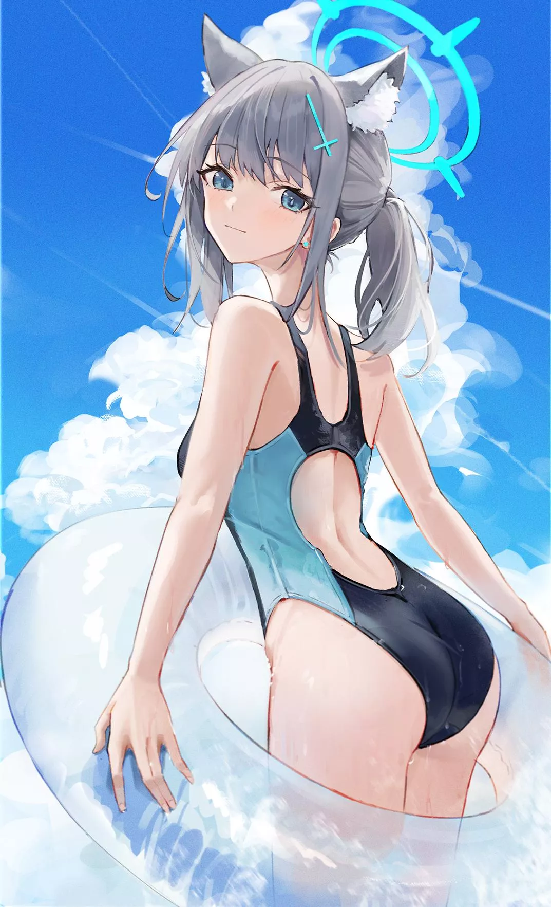 Swimsuit Shiroko posted by xSaviour_N