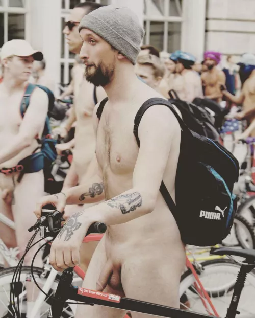 Thanks for all the love on my World Naked Bike Ride pic. Here’s another one in better quality! by dickinsect