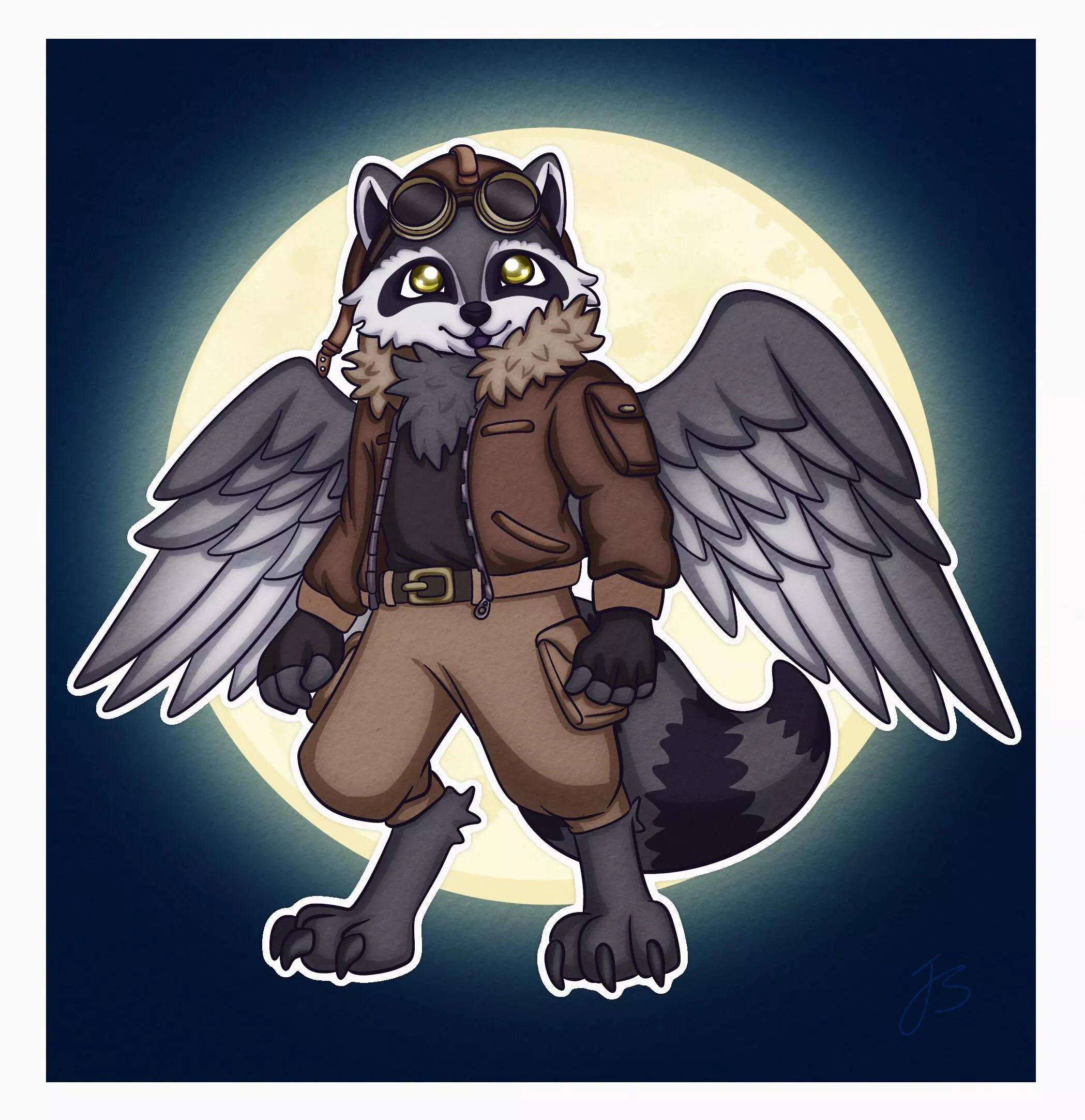 Whatcha think of my Owl/Raccoon hybrid? :3 posted by josefugly