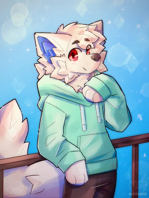 White wolf - cm for echo, art by me @maiathoustra by maiathoustra