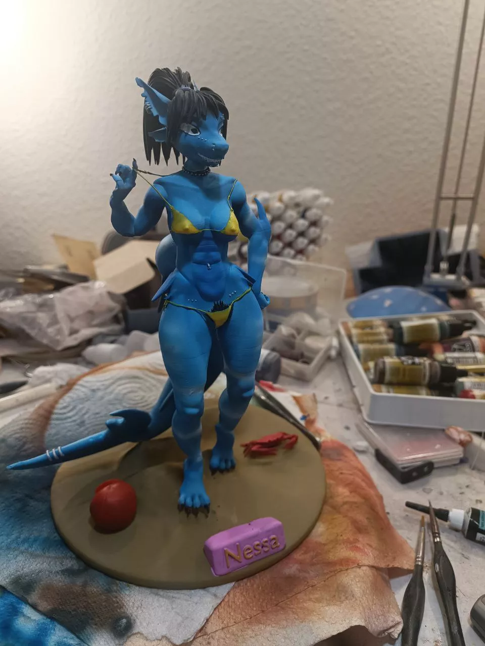 3d printed shark [Q] (design, print and paint by me) posted by Sijder