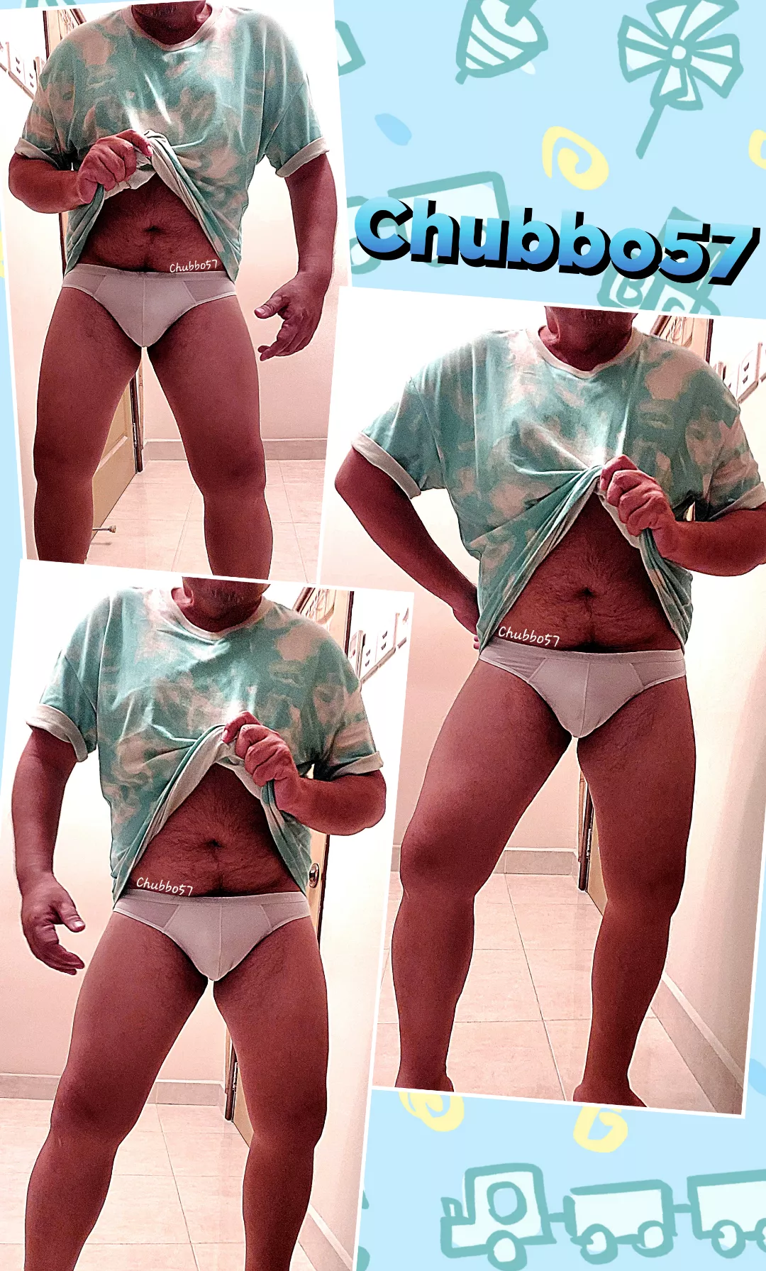 (48) Making Monday blues less harsh with cottony whites and baby blues. posted by chubbo57