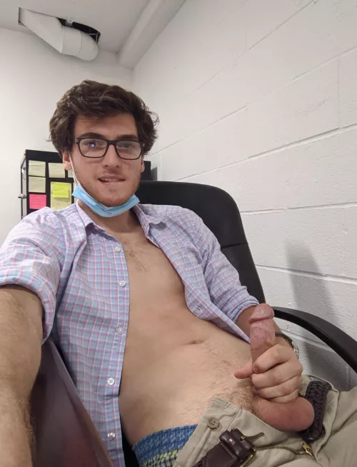 At work, should I strip all the way down while my boss is away 🫣 by NakedJamiebggg