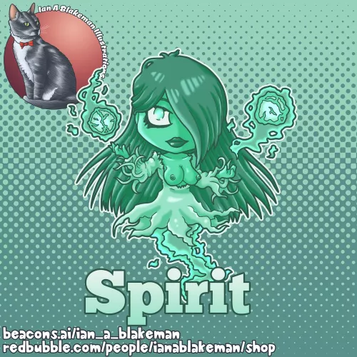 Chibi Spirit (Art by Ian A Blakeman) by ianablakeman