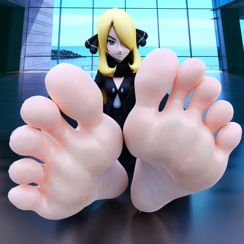 Cynthia (Pokemon) [Artist: StickyWickets] by ComaOfSouls