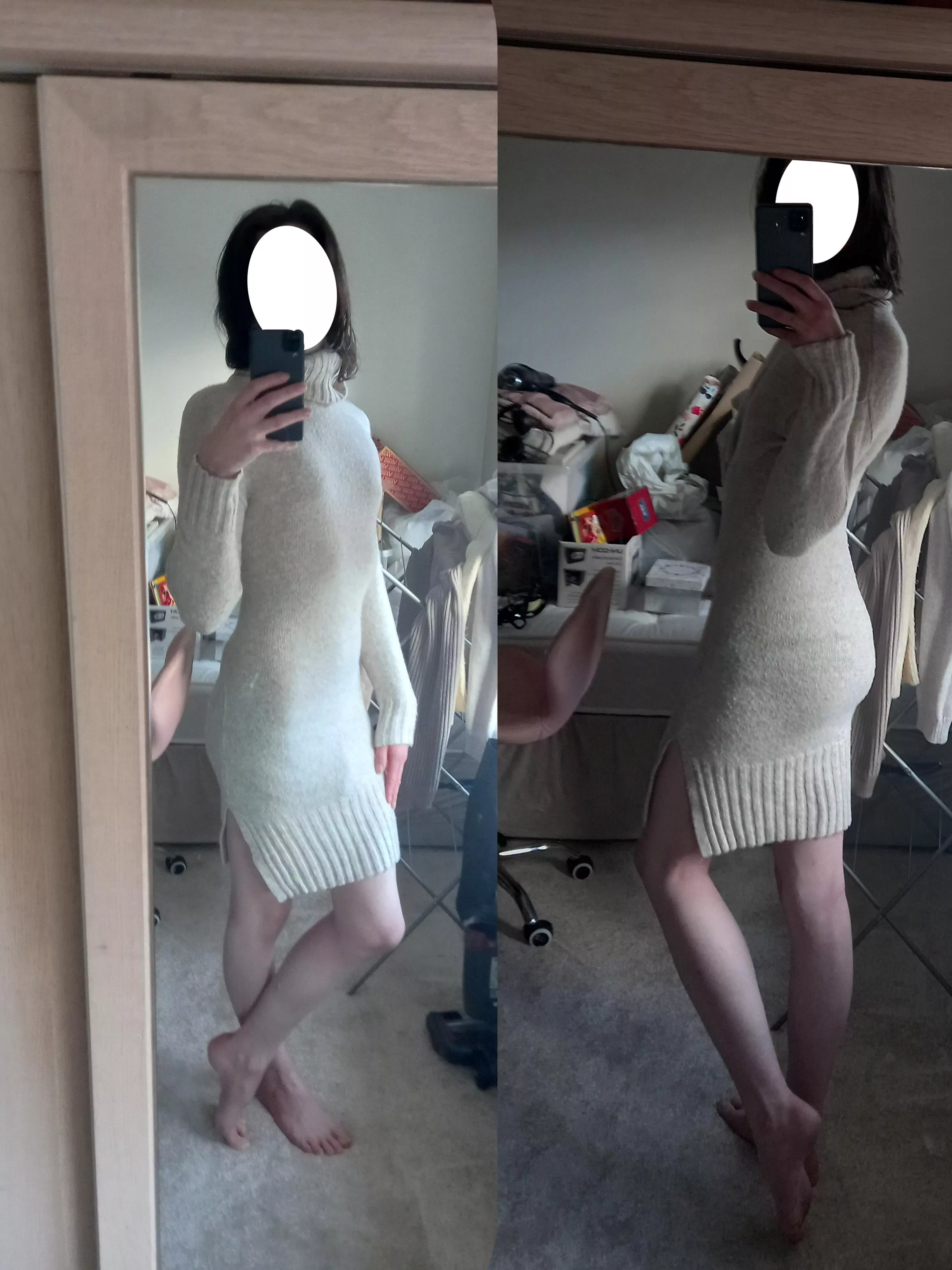 Figure check in my cuddly winter dress ❄️🥰 posted by Few_Amount5843