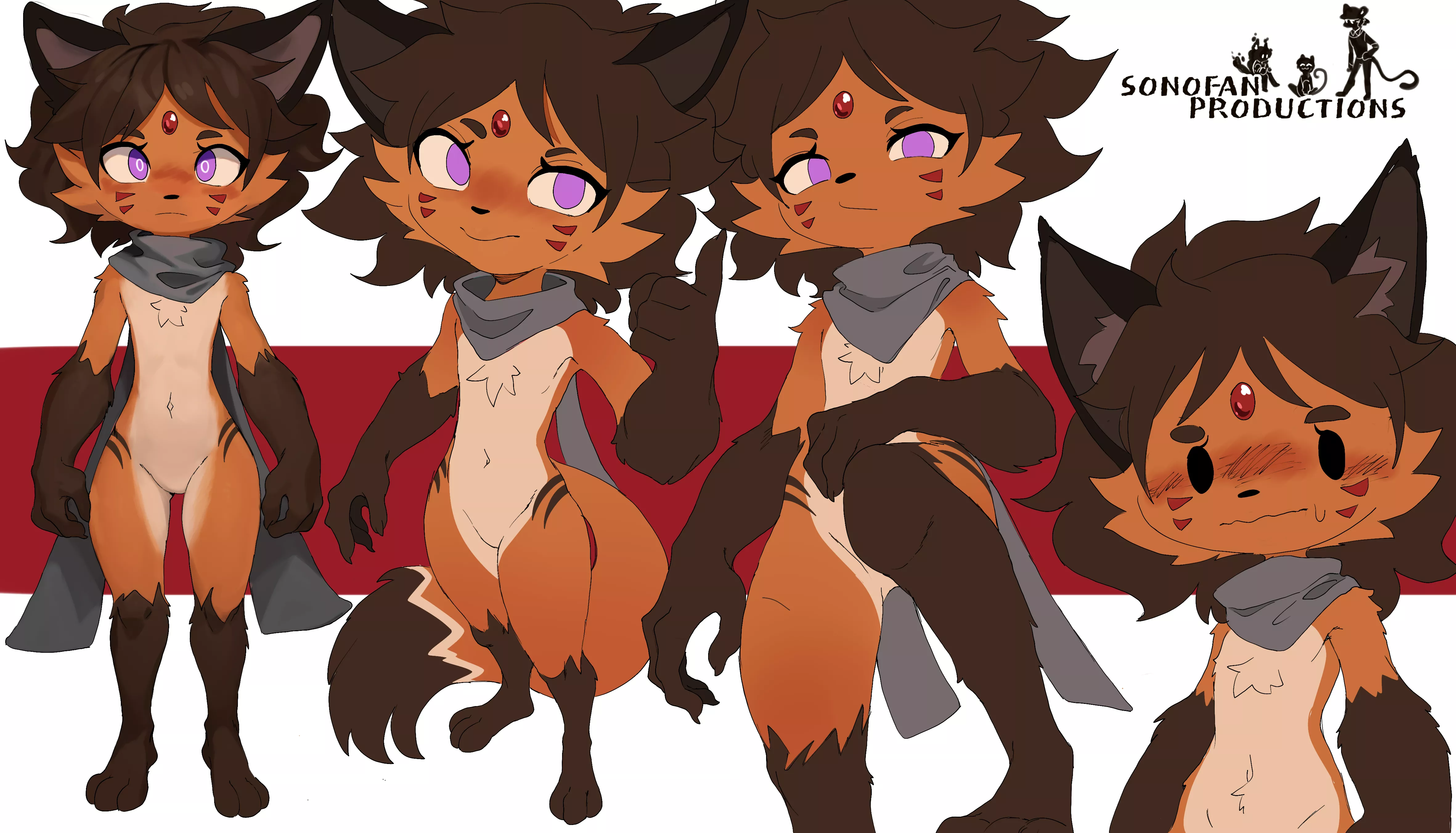 First ref sheet with new style (art by me) posted by sonofan_oficial