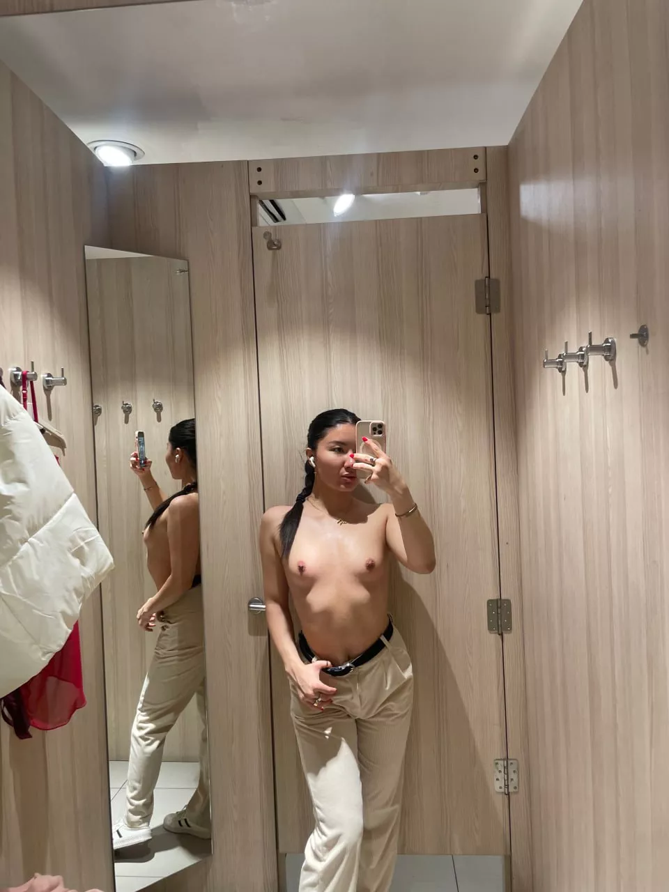 I love taking selfies in fitting rooms. posted by obtuseAblation