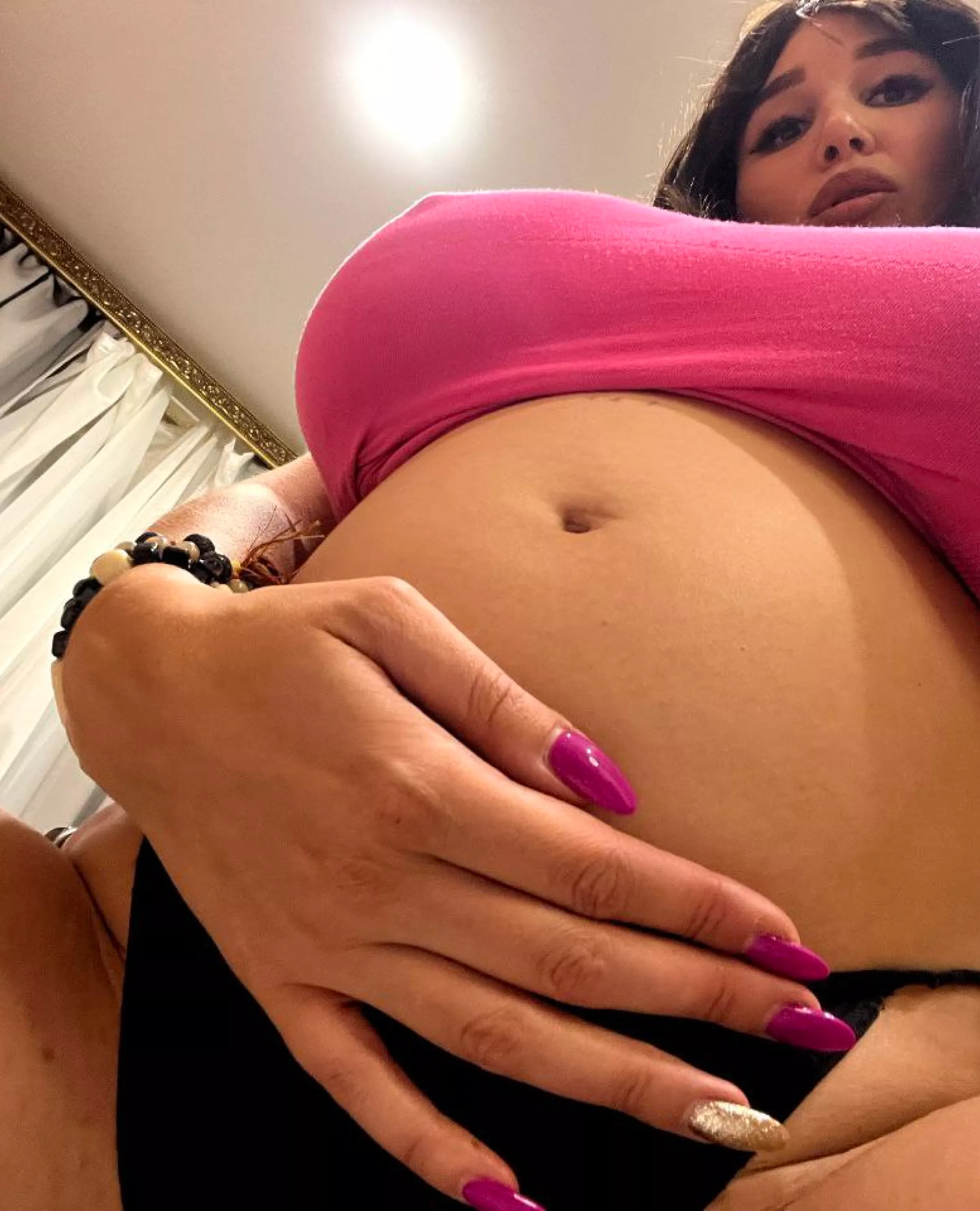 What do you think of my pregnant tummy? posted by amokline809