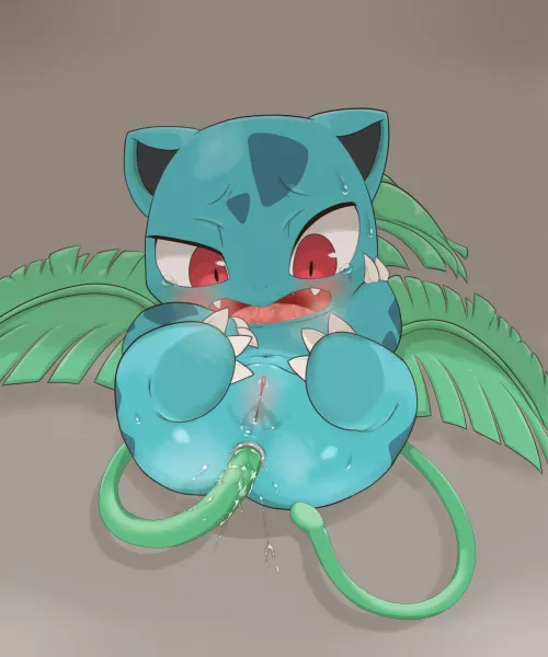 A curious Ivysaur [F] (sake kemosalmon) by The_onlyMakesitBetta