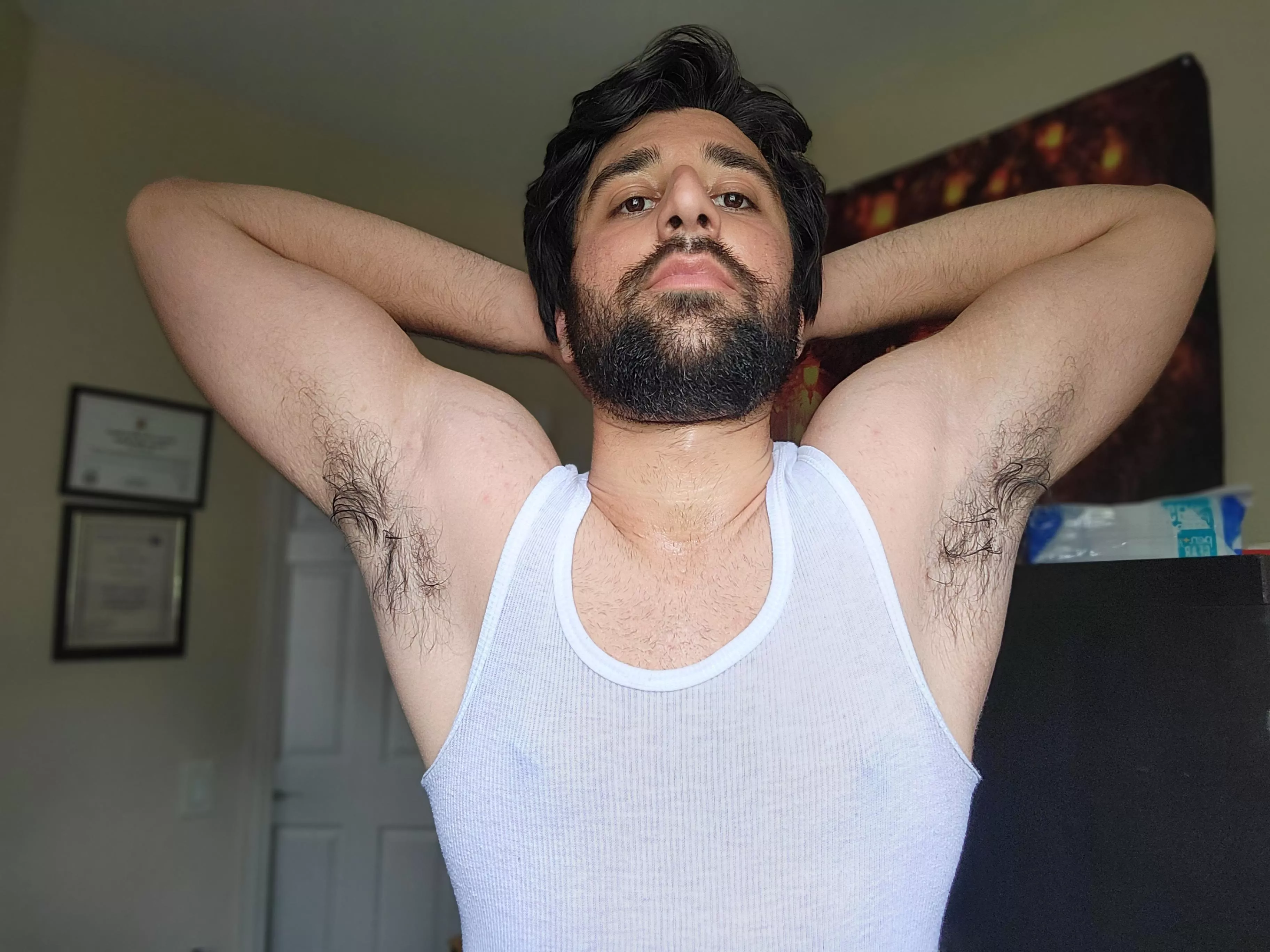 After a sweaty workout🥵 posted by senseisenpai1