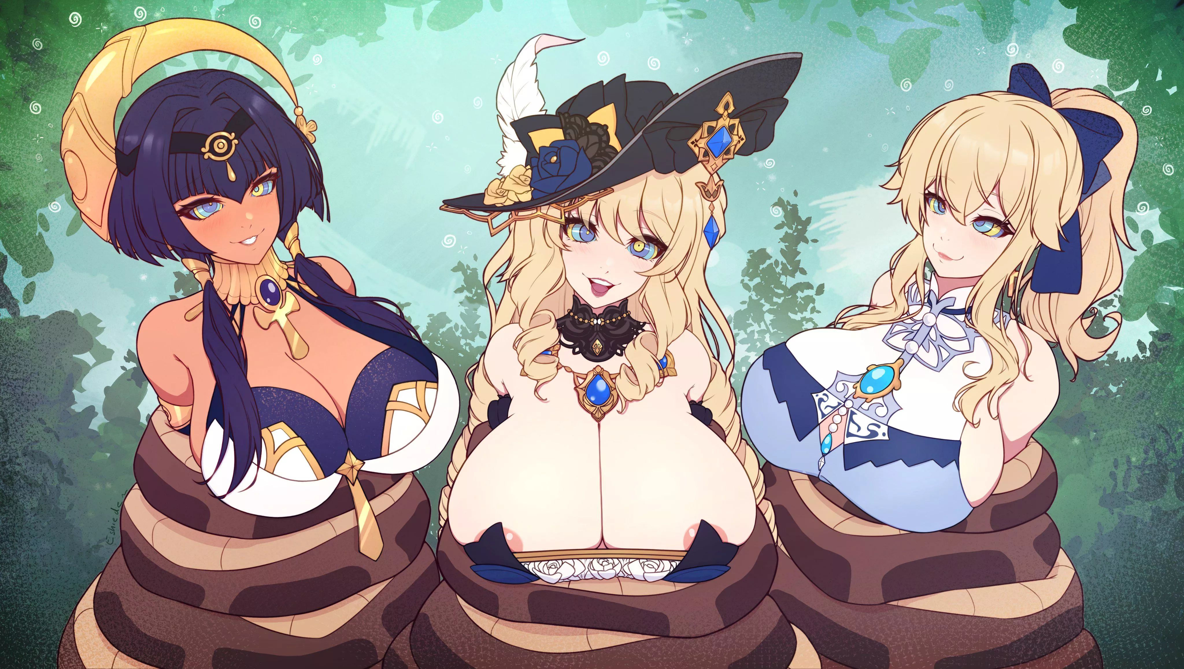 All coiled up (@HypnoRoxa) posted by MxSummer