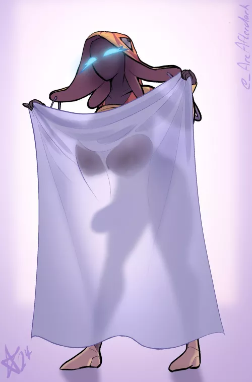 [Futa Ivara OC] One Like = 1 Sheet Dropped (ArcAfterDark) by Darthmufin