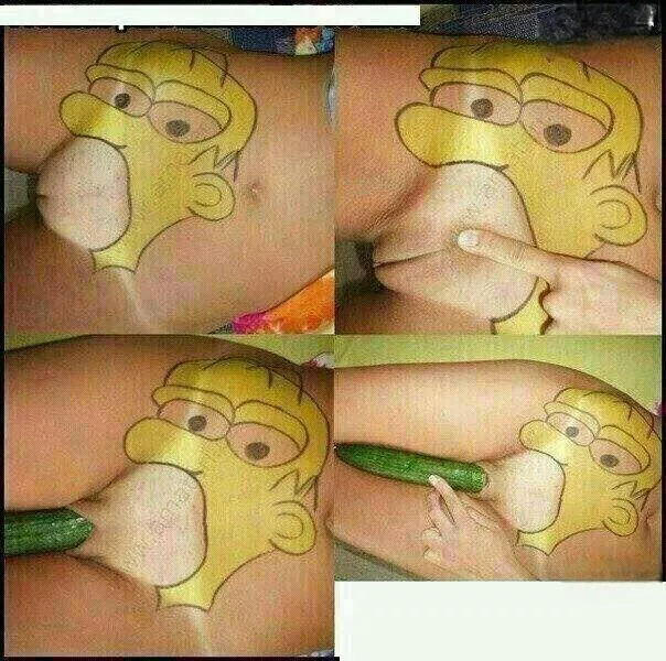 Homer like some cucumber by BoobaFett_66