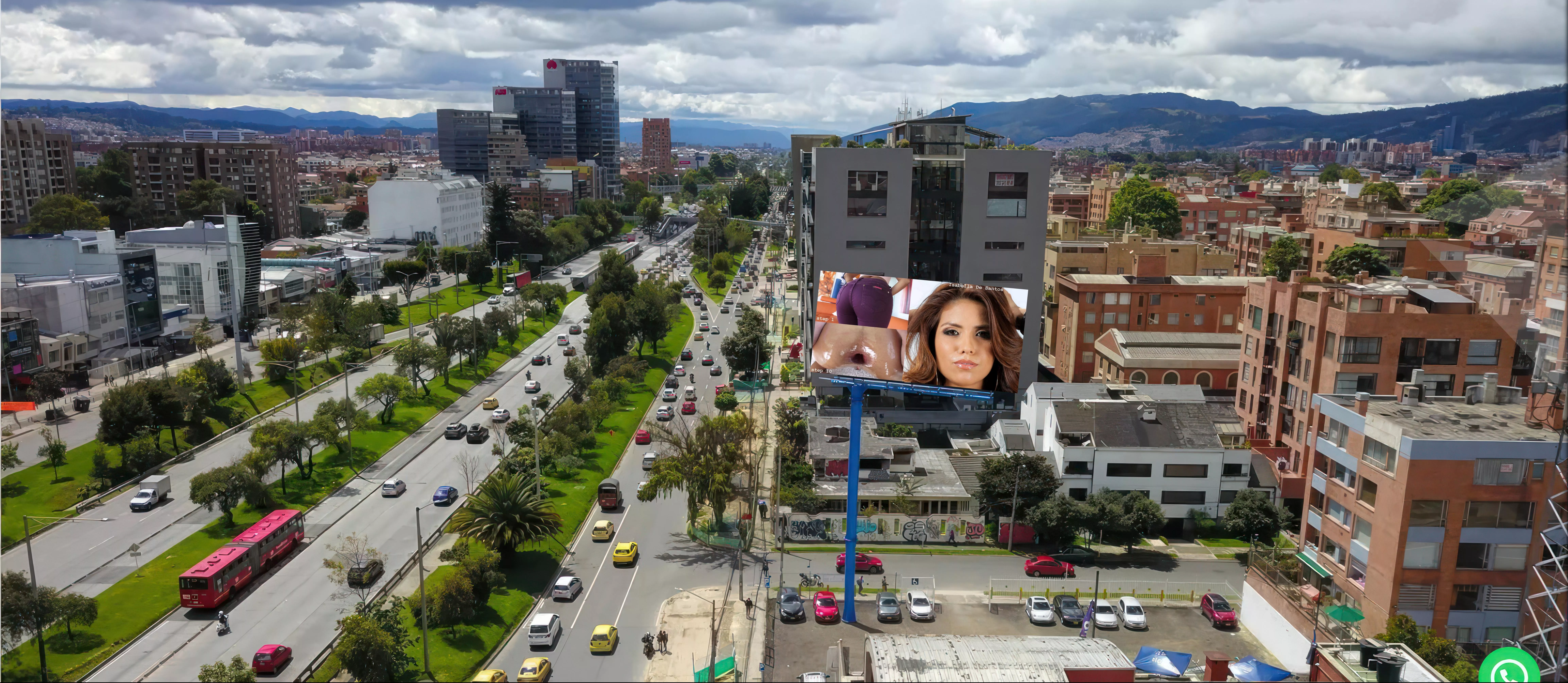 Isabella De Santos takes hometown billboard! (Bogota, Colombia) posted by Destined2SuckAsshole