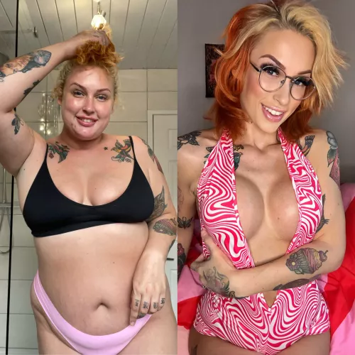 Just got a quote for my next surgery. Lots of work to be done but proud of my journey so far (3 years difference between pics) by kenma91