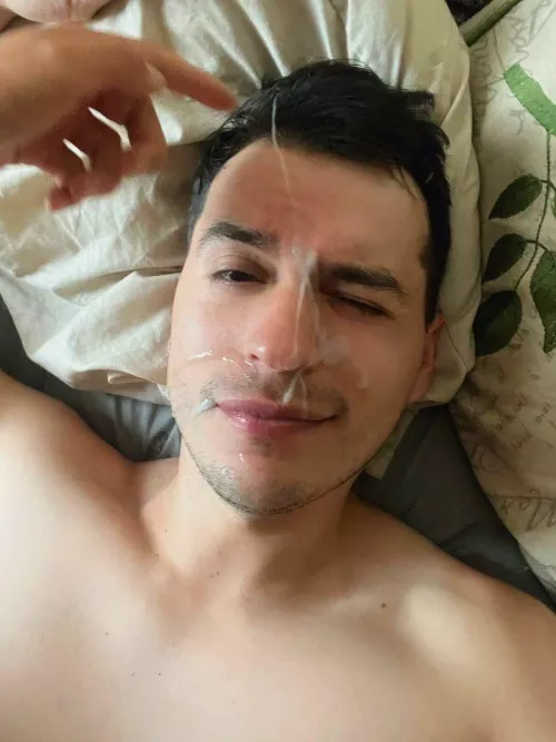 My bro made a mess in my face by GeekCockSucker