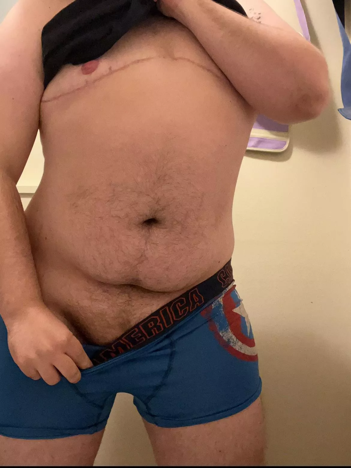 pov: you walk in on me changing 😄 posted by cuntyqueer