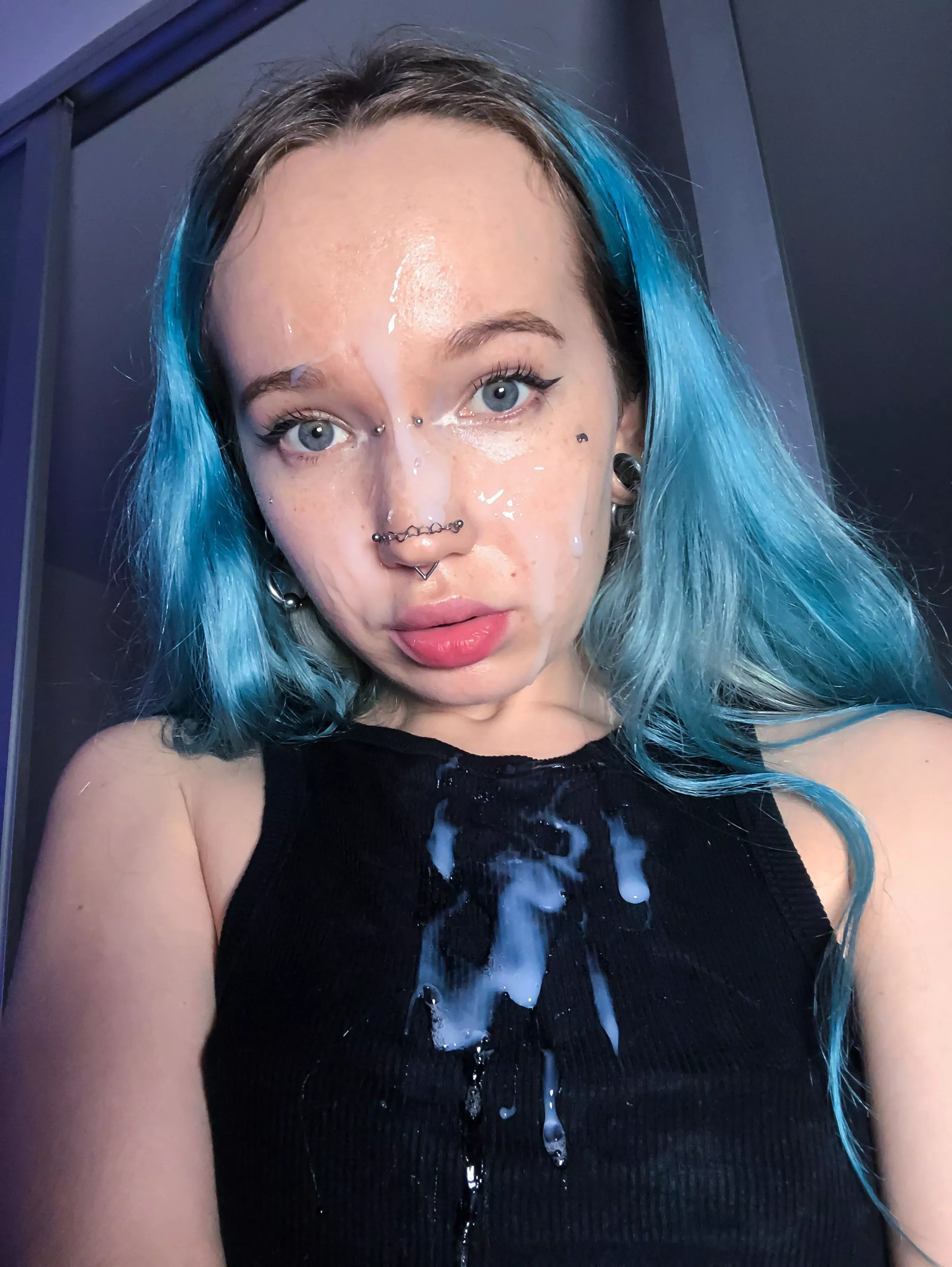 Selfies after having sex with two guys posted by Scarletty62