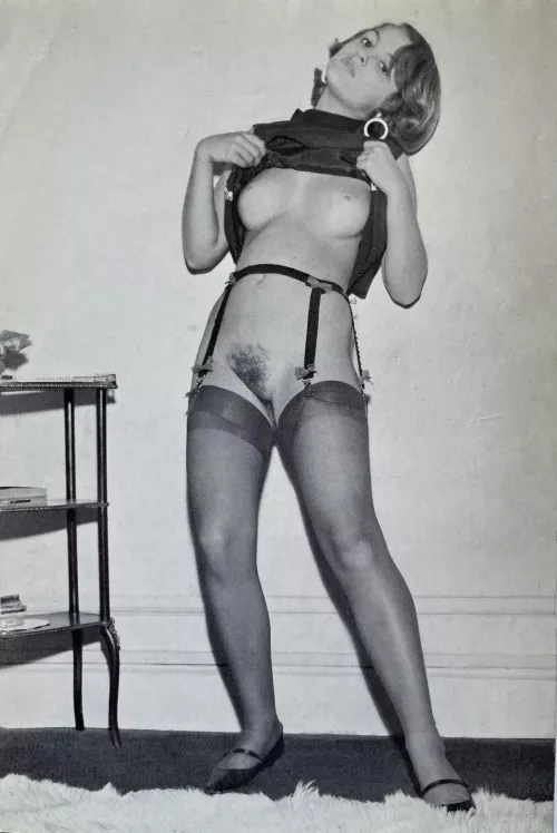 She’s Got Black Stockings, But No Underwear by ahilava