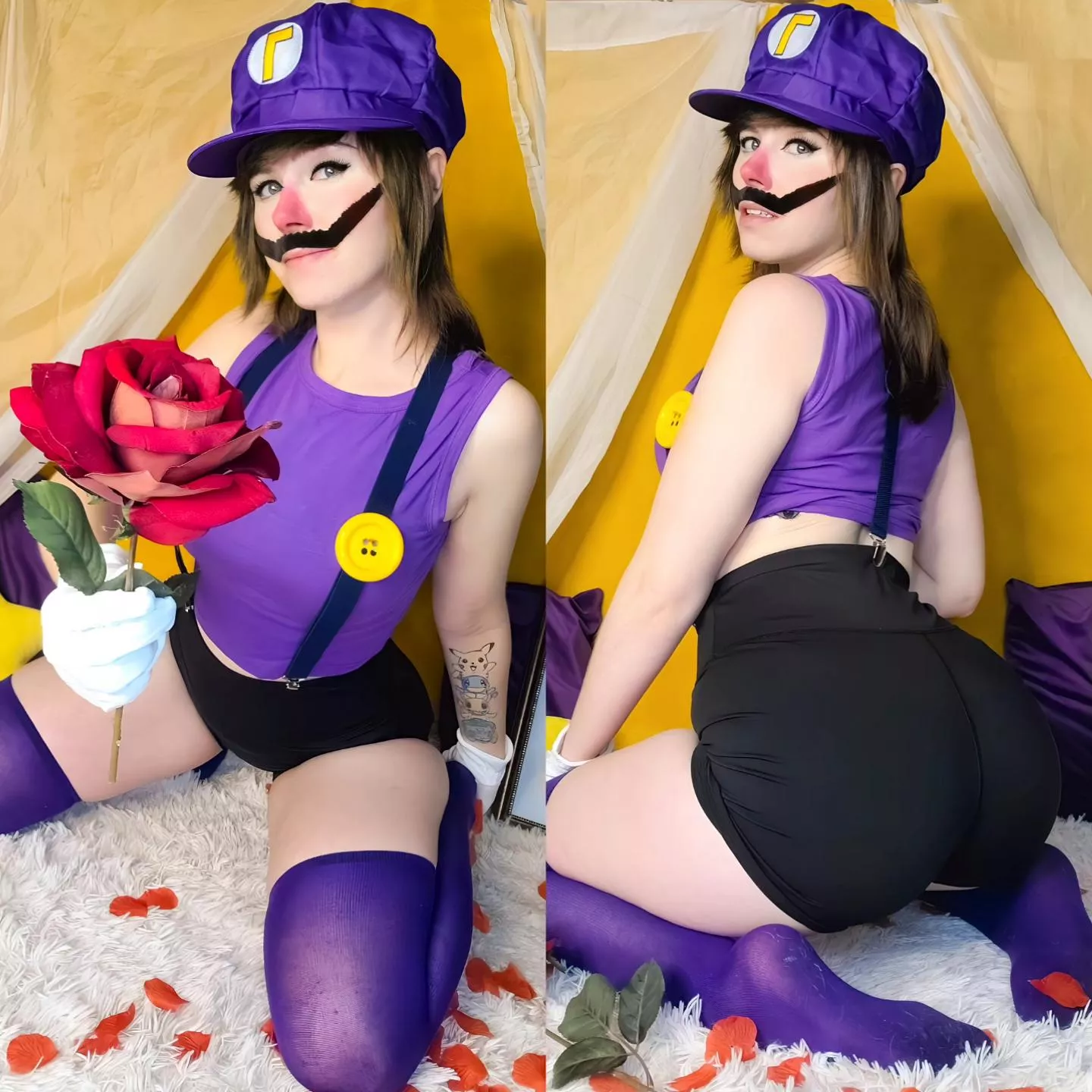 Waluigi From Mario By TeddiTerri posted by TeddiTerriii