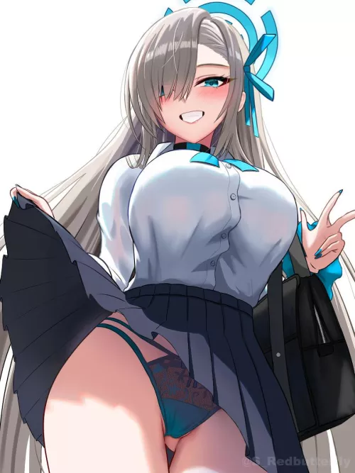 Asuna Panty Flash [Blue Archive] by A_MASSIVE_PERVERT