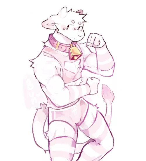 Buff cow by Bun0nthemoon