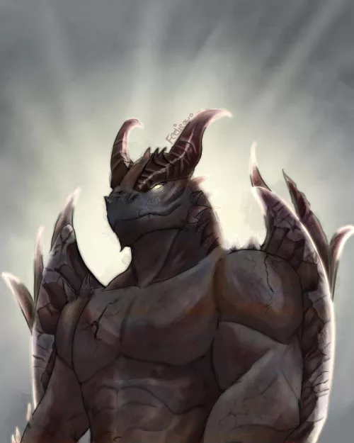 Dragon 🐉 (art by me) by FeelieOwO