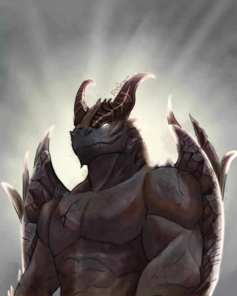 Dragon 🐉 (art by me) posted by FeelieOwO