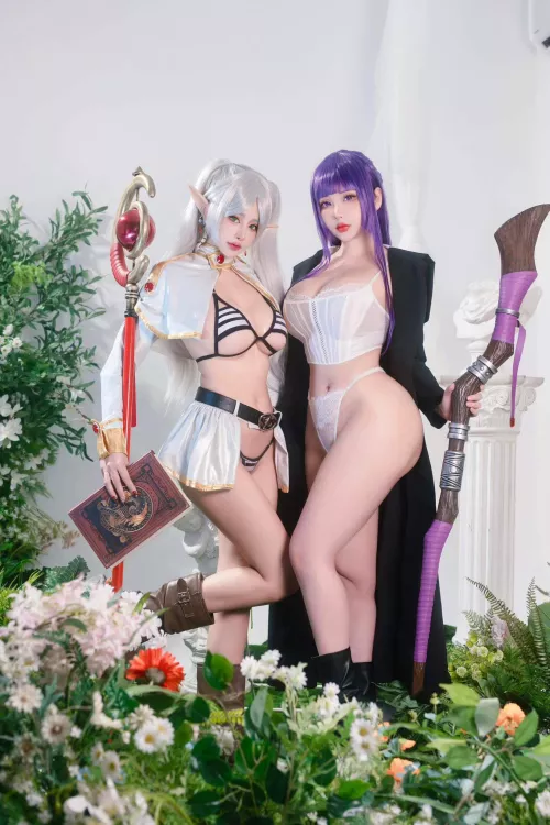 Fern & Frieren by Hana Bunny & Byoru by xenobitex