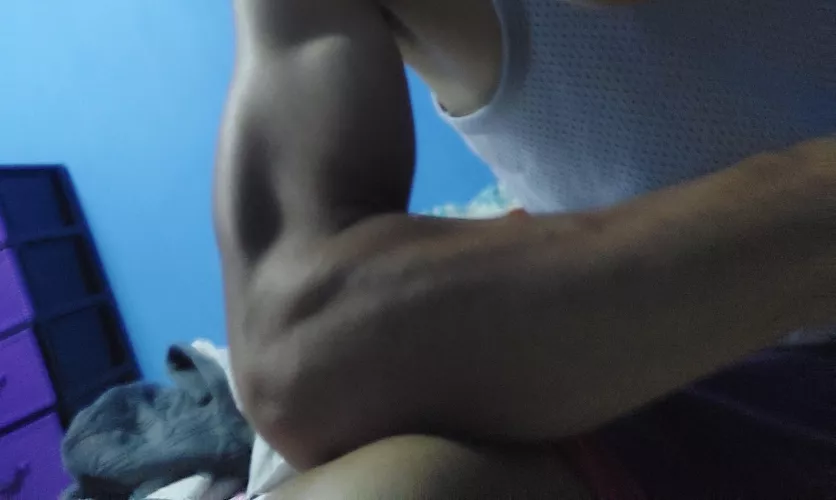 Forearms after using grip daily by VileHumor