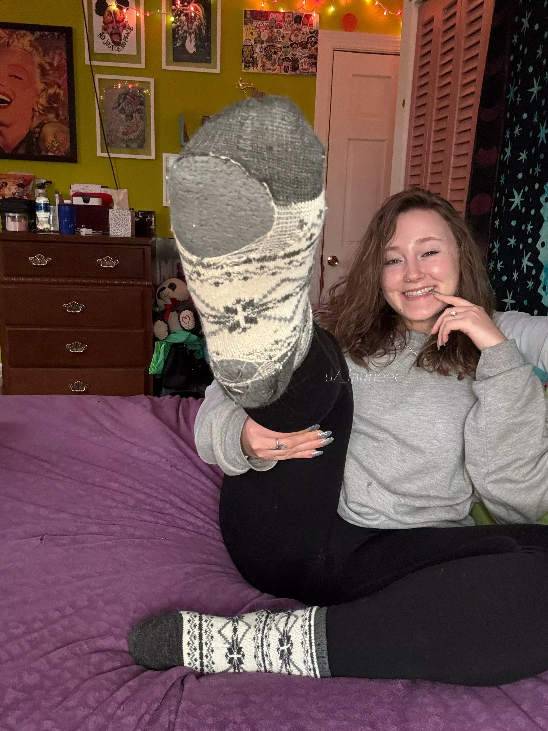 I wear my socks until they can be worn no more! Haha posted by _laurieee_