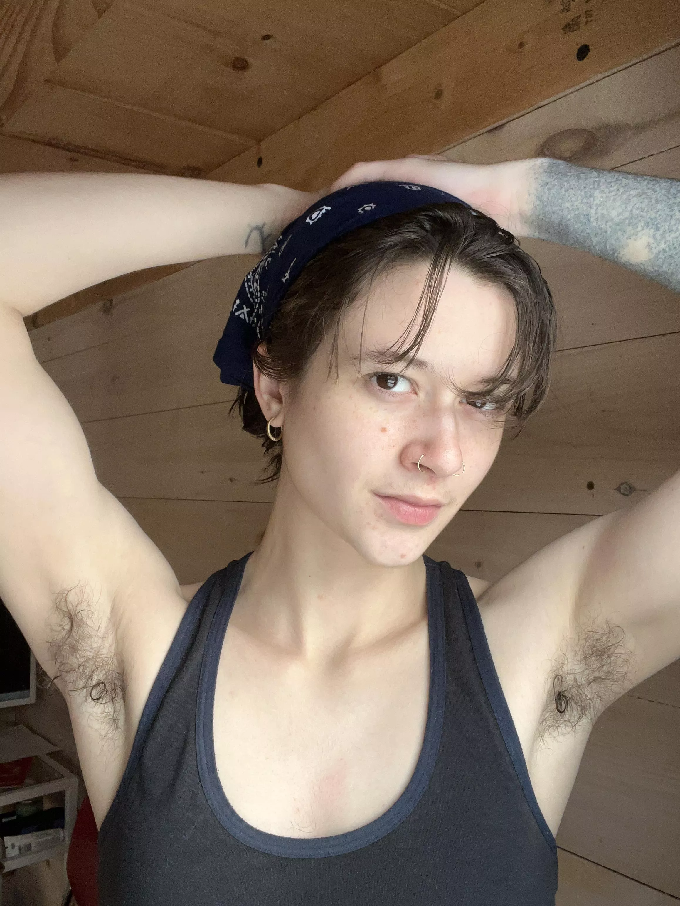 I've been working on my arms😏🖤 posted by _holyheck